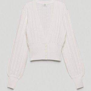 Aritzia Wilfred Plunge Front Cardigan